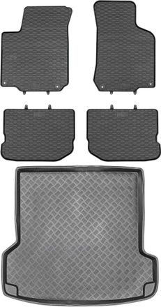 OEM Juego De Alfombrillas De Goma Para Coche Y Maletero Para Skoda Octavia I Kombi (1997-2004)