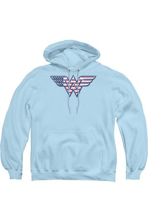 Gildan DC Comics Red,white & Blue Adult Pull Over Hoodie / Hooded Sweatshirt