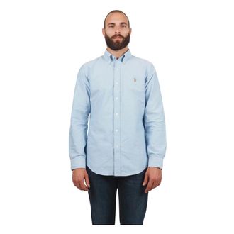Polo Ralph Lauren Klassiek Oxford Shirt - Heren - Casual Overhemden - Blauw - M - Katoen - Overhemden