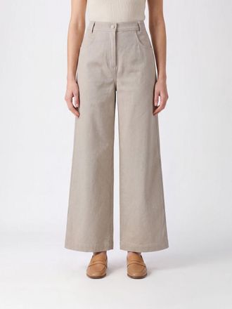 Max Mara Jeans wide leg a vita alta in denim di cotone