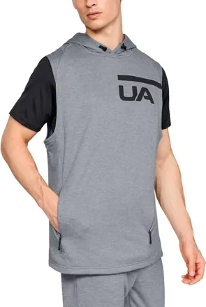 Under Armour Mens Tech Mki Terry Sleeveless Hoodie In Grey