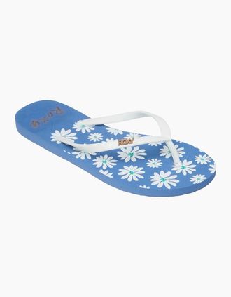 Roxy Womens Roxy Womens New Viva Printed Sandals - Blue - Size: 7.5