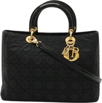 Dior Pre-owned Handbags, female, Black, Size: ONE SIZE Pre-owned Nylon Handbag