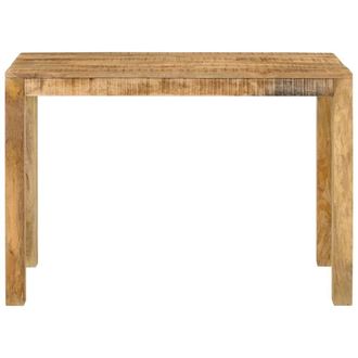 Berkfield Home Dining Table 110x55x76 cm Solid Wood Mango in Brown | Size: 110 x 55 x 76 cm