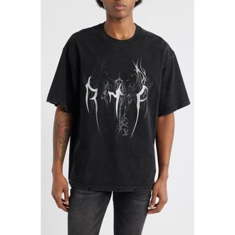 Rta Colin Cyber Sigilism Oversize Graphic T-Shirt in Black Cyber Sigilism at Nordstrom, Size Large