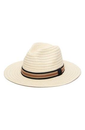 San Diego Hat Company Layered Band Paper Straw Panama Hat in Natural at Nordstrom Rack