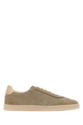 Brunello Cucinelli Grey Solid Sneakers