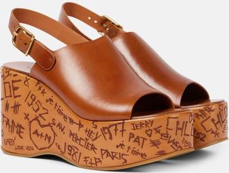 Chloé Chloé Pumps Maxime in pelle con zeppa