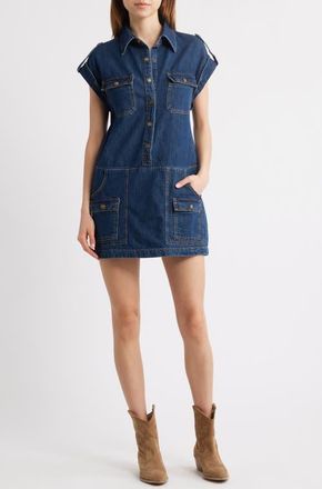 Re/Done The Arizona Denim Dress in Heritage Rinse at Nordstrom, Size X-Small