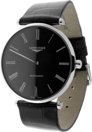 Longines La Grande Classique - Dames - Horloges - Zwart - ONE Size - Leer - Accessoires