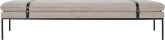 Ferm Living Turn Daybed cotton linen, schwarz / natur