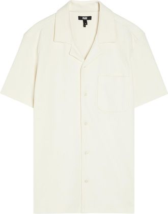 Paige Oliver Ribbed Cotton-blend Shirt - Ecru - Xxl