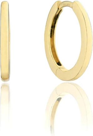 Lily & Roo Solid Gold Classic Huggie Hoop Earrings