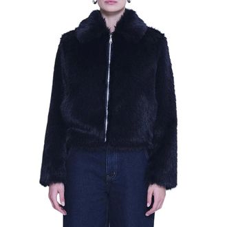 Kaos Giubbotto - female - KAOS - Faux Fur & Shearling Jackets - Blue - S - Jackets