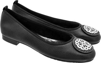Brighton Womens Aleta Ballerina Flats In Black