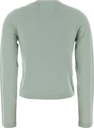 Extreme Cashmere Womens Mint Green Cotton Blend N&acirc;&deg;451 Sweater Glass Exterior: Cashmere Maglieria