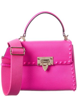 Valentino Rockstud Grainy Leather Shoulder Bag