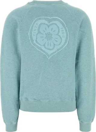 Kenzo Womens Boke Sweatshirt Blue Cotton Sweater
