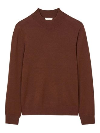 Sandro crew-neck sweater - men - Wool - L - Brown