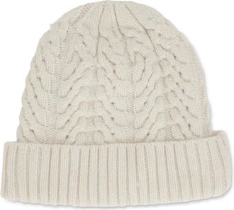 Moorer Maria Gorro de Punto con Pu&ntilde;o - Accessories - Mujer - Blanco - ONE SIZE