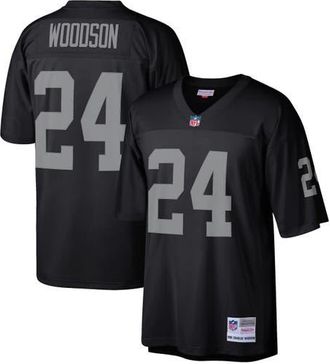 Mitchell & Ness Mens Mitchell & Ness Charles Woodson Black Las Vegas Raiders Legacy Replica Jersey at Nordstrom, Size 5X-Large