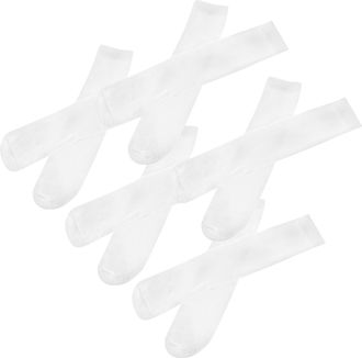 Kesyoo White Straight Cotton Socks for Hot Sublimation 6 Pairs of 40 CM Printable Socks for Sublimation and Personalization Ideal for Clothing and Daily Use