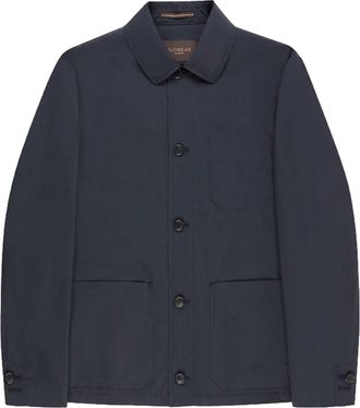 Incotex Black Button-Up Minimalist Cotton Jacket