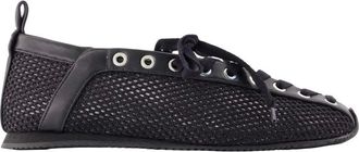 Ganni Schoenen, Dames, Zwart, 37 EU, Polyester, Sporty Ballerina