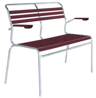 Schubiger M&ouml;bel L&auml;ttli-Bank S&auml;ntis mit Armlehnen