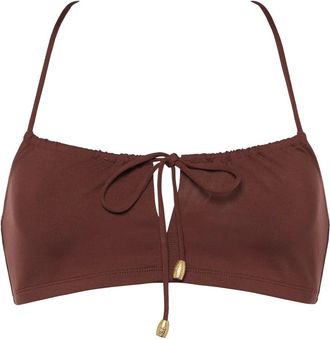 Eres Top bikini crop Abysses - Marrone