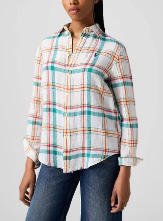 Polo Ralph Lauren Polo Shirt Ralph Lauren - Womens Pure linen striped shirt
