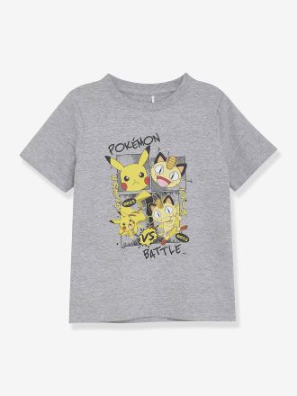 Minymo Jungen T-Shirt POKEMON Minymo mit Comic-Print grau meliert