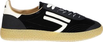Puraai 6.01XS Black Velvet Low-Top Sneakers