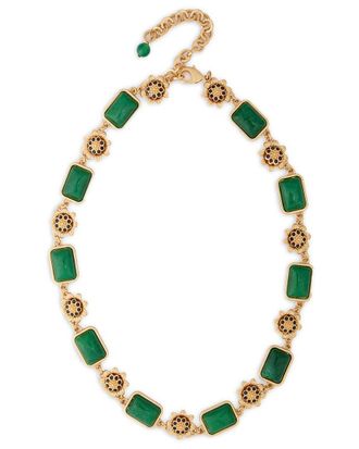 Saachi Saachi Floral Gemstone Necklace