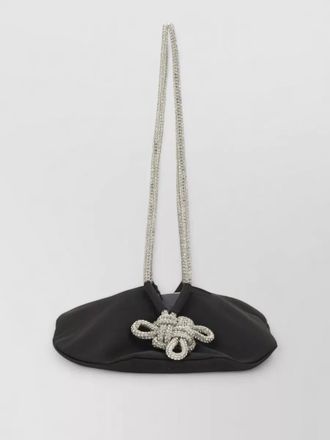 Kara shoulder bag rhinestone chain knot handle
