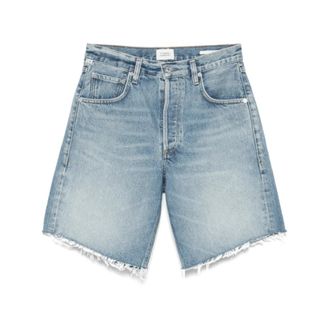 Citizens Of Humanity Blauwe Denim Shorts met Klassieke Stijl - Dames - Denim shorts - Blauw - W27 - Denim - Korte Broeken