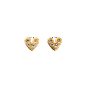 Jacquemus Les Boucles Coeur - Dames - Oorbellen - Geel - ONE Size - Accessoires