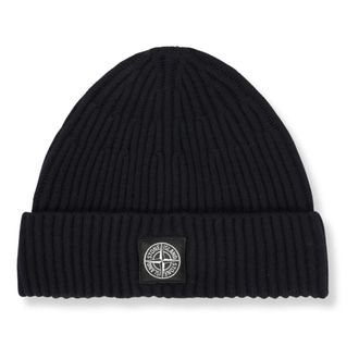 Stone Island Accessoires, Heren, Blauw, ONE Size, Wol, N100002 Full Rib RWS Wool