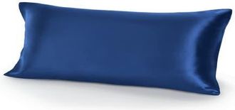 Bare Home 19 Momme 100% Mulberry Silk Pillowcase, Body Size in Dark Blue at Nordstrom