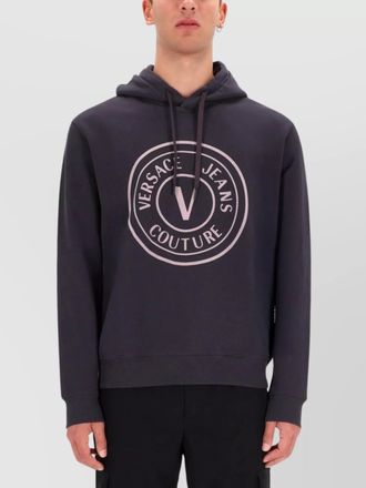 Versace Jeans Couture cotton logo hoodie