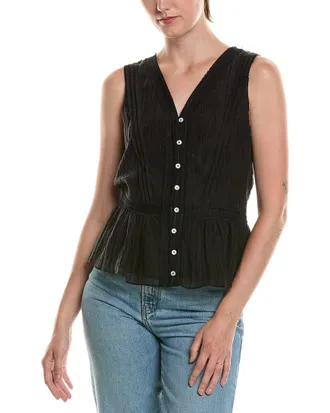 Vince Camuto Lace-Trim Shell