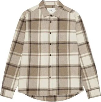 Les Deux Camicia in Flanella a Quadri - - Shirts - Uomo - Beige - S
