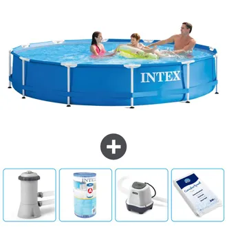 Intex Piscina Con Estructura Redonda - 366x76 Cm - 7-piezas S41596
