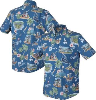 Reyn Spooner Mens Reyn Spooner Royal Los Angeles Dodgers Scenic Tri-Blend Performance Button-Up Top at Nordstrom, Size Xxx-Large