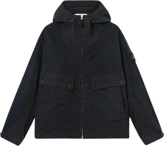Stone Island Giacca Leggera Compatta Touch Poly-TC - - Jackets - Uomo - Nero - M