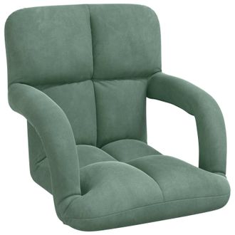 vidaXL Sill&oacute;n Ajustable Verde Mar Terciopelo Vidaxl