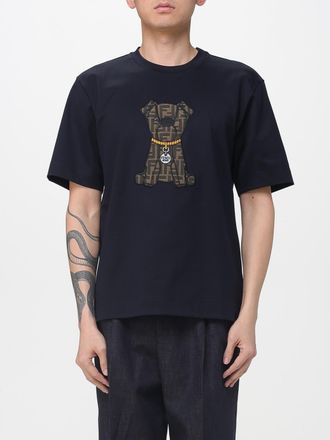 Fendi T-shirt con cagnolino FF Fendi in cotone