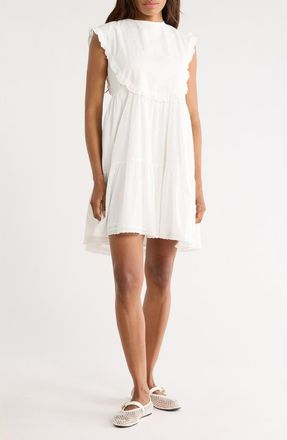 FRNCH Nyla Woven Dress in Blanc at Nordstrom Rack, Size X-Small