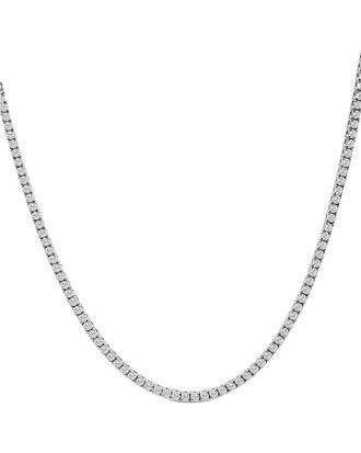 House of Brilliance Haus Of Brilliance 14K 10.76 Ct. Tw. Lab-Grown Diamond Tennis Necklace