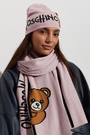 Moschino Cap With Logo, Unisex, Pink
